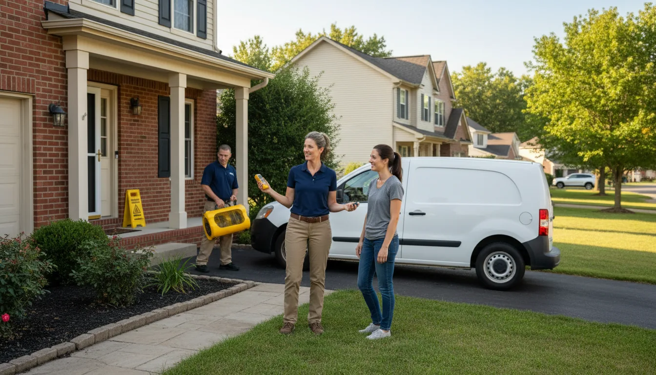 Residential water damage restoration in Shaw, MS